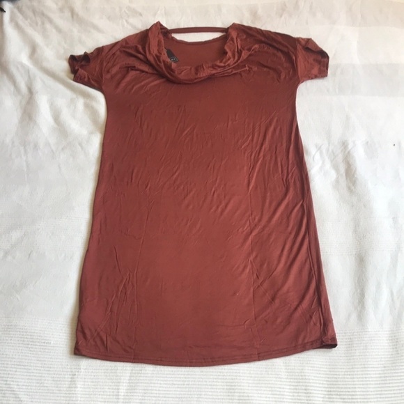 Michelle by Comune Streater Modal T-shirt Dress in Brick Size Small - Picture 4 of 10